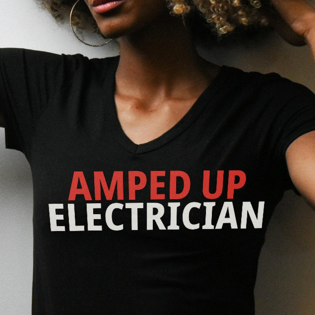 Amped Up Electrician Shirt lifestyle view