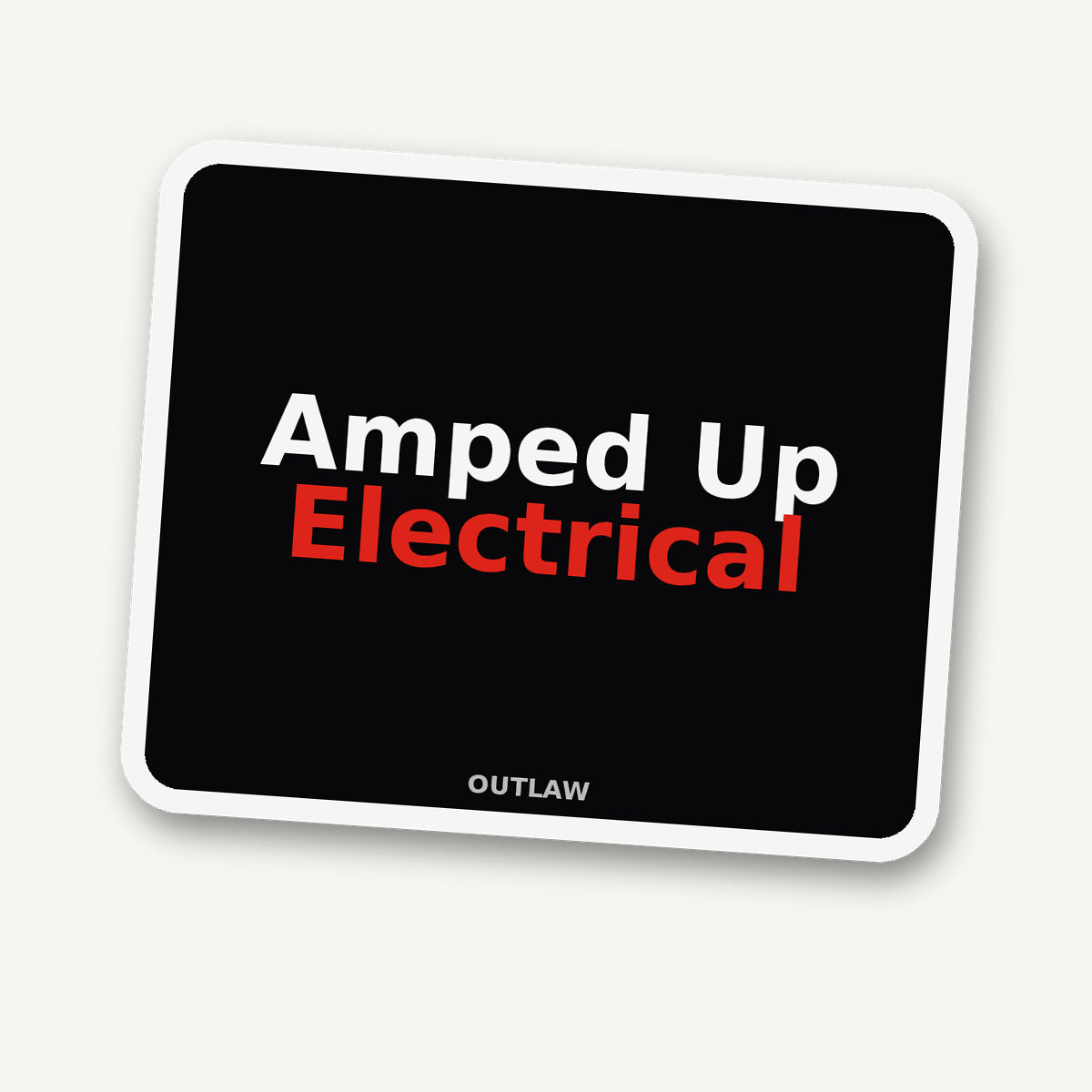 Amped Up Electrician Sticker detail view