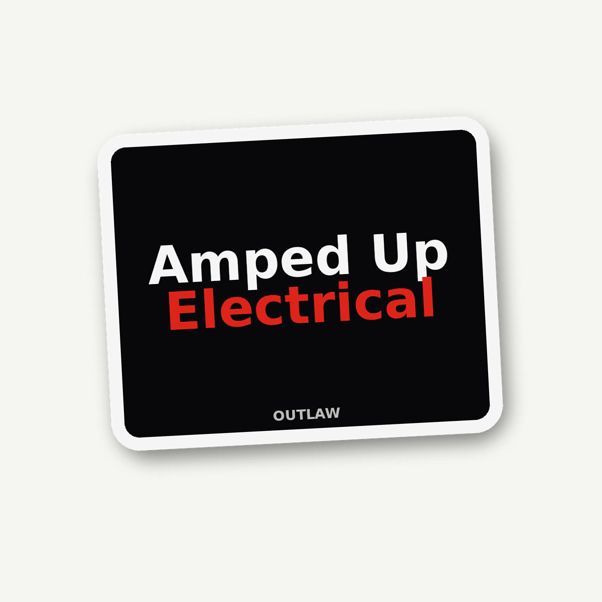 Amped Up Electrician Sticker lifestyle view
