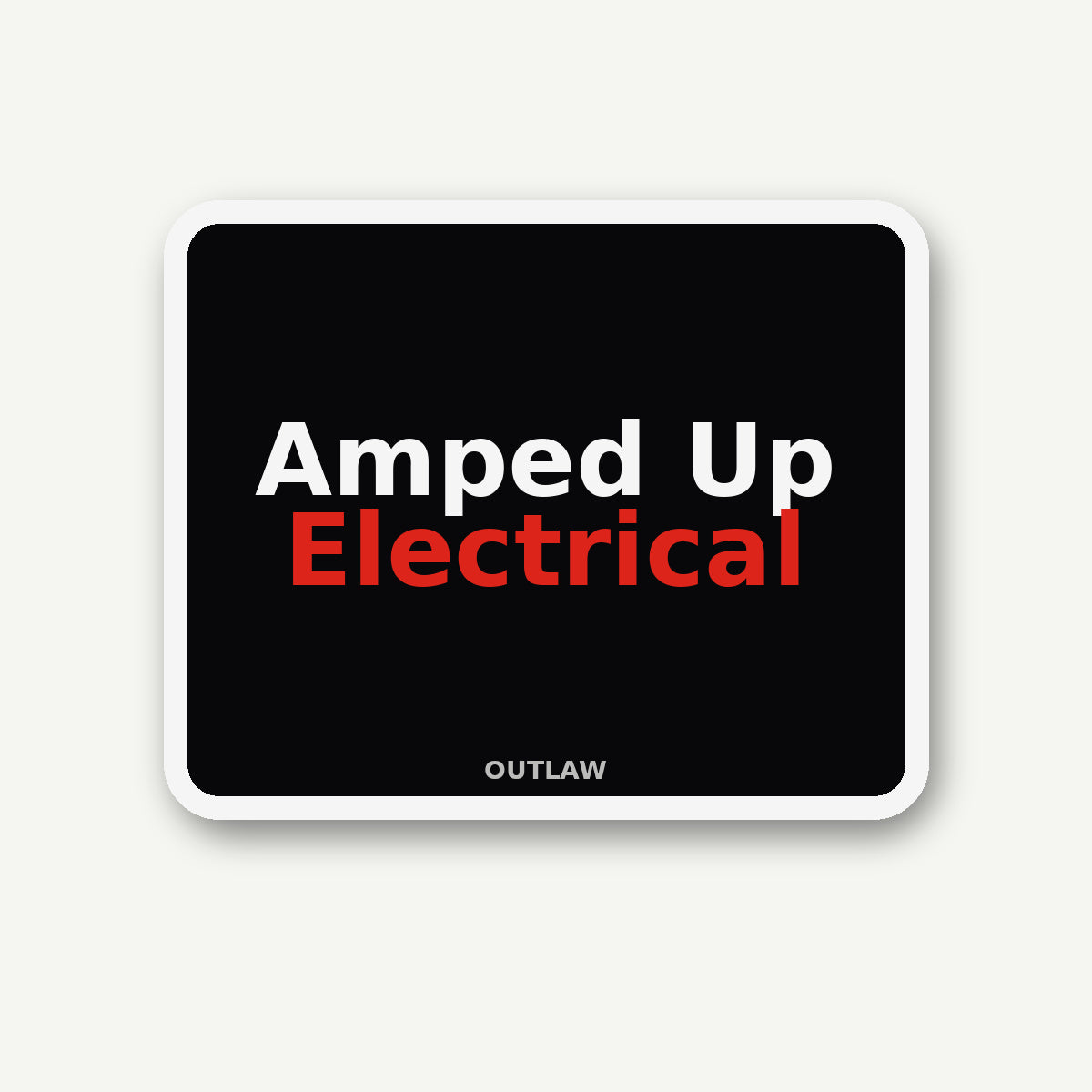 Amped Up Electrician Sticker