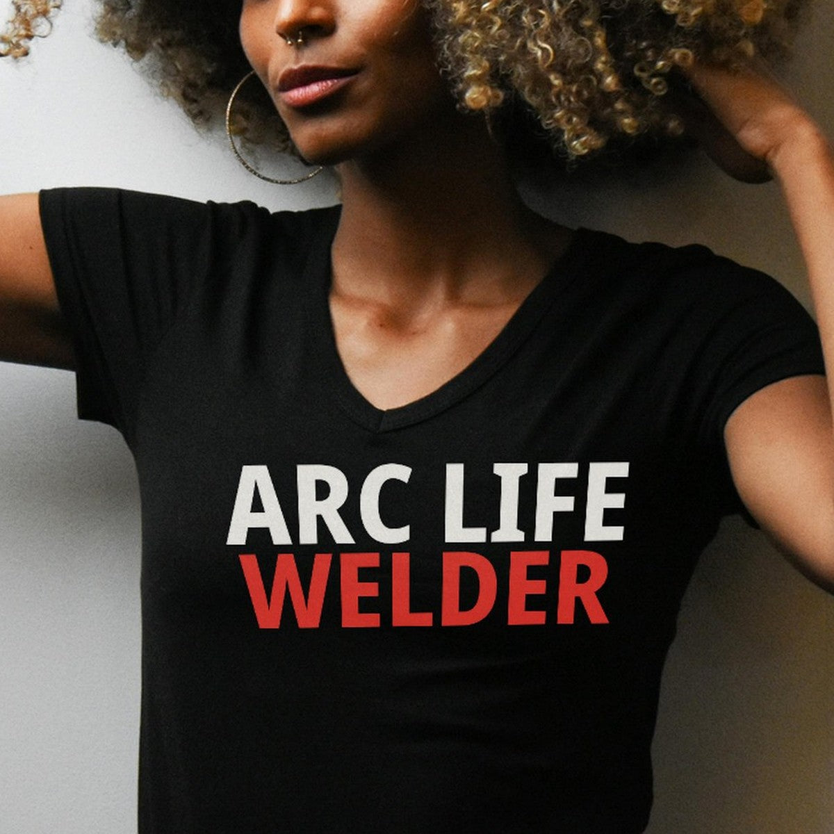 Arc Life Welder T-Shirt detail view