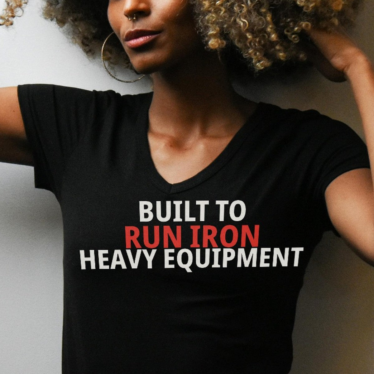 Built To Run Iron Heavy Equipment Shirt detail view