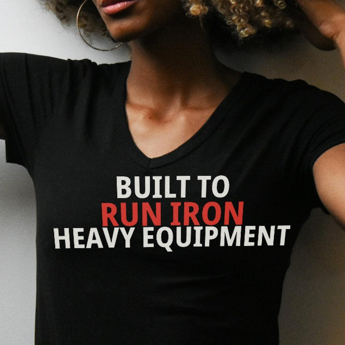 Built To Run Iron Heavy Equipment Shirt lifestyle view