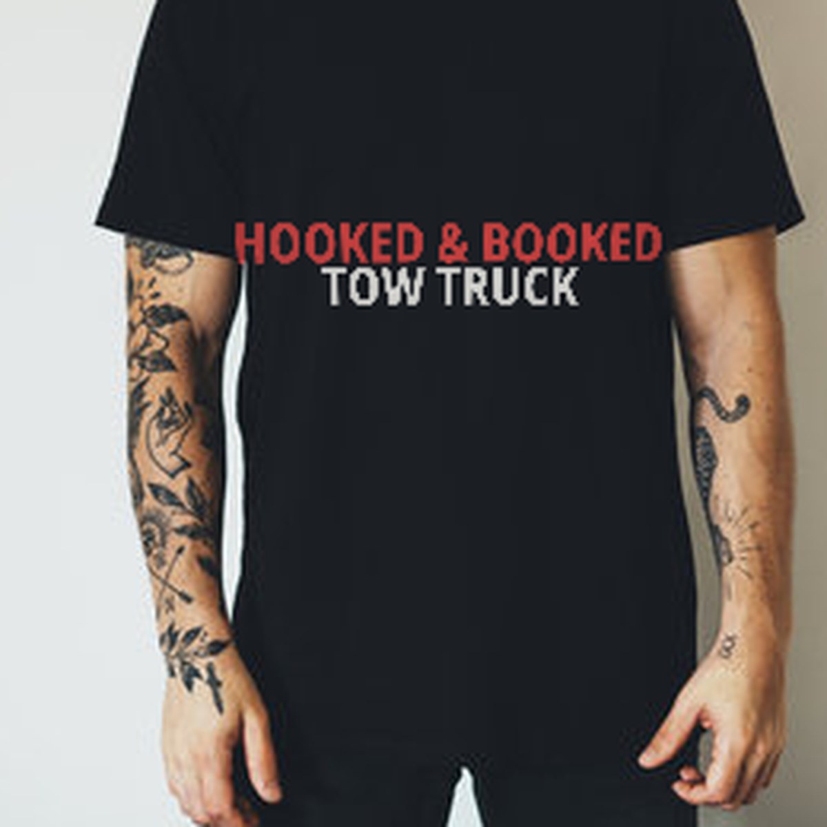 Hooked & Booked Tow Truck Shirt lifestyle view