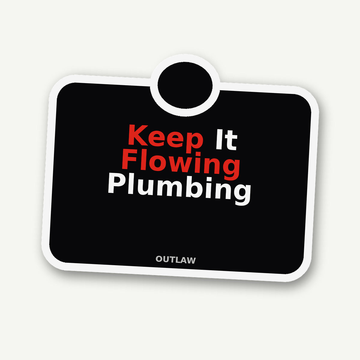 Keep It Flowing Plumber Sticker detail view