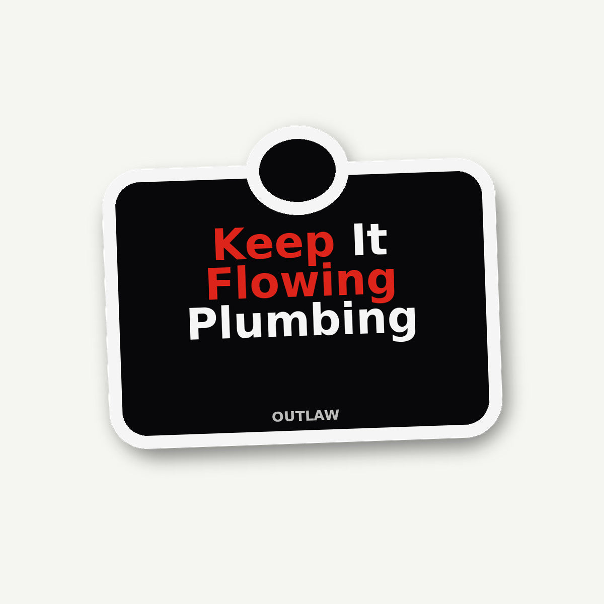 Keep It Flowing Plumber Sticker lifestyle view