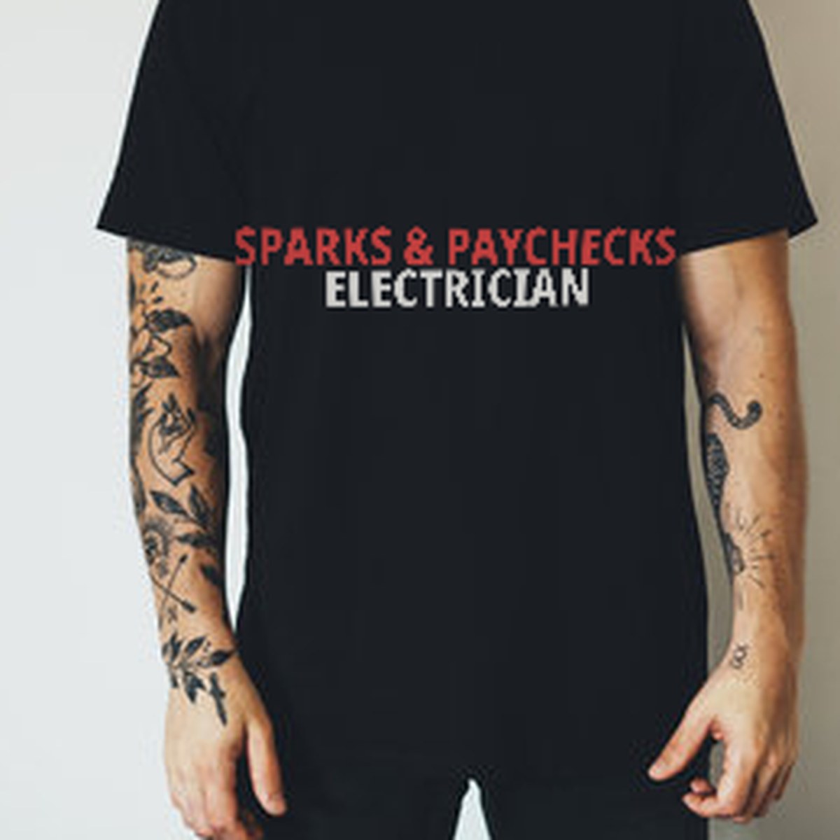 Sparks & Paychecks Electrician Shirt lifestyle view