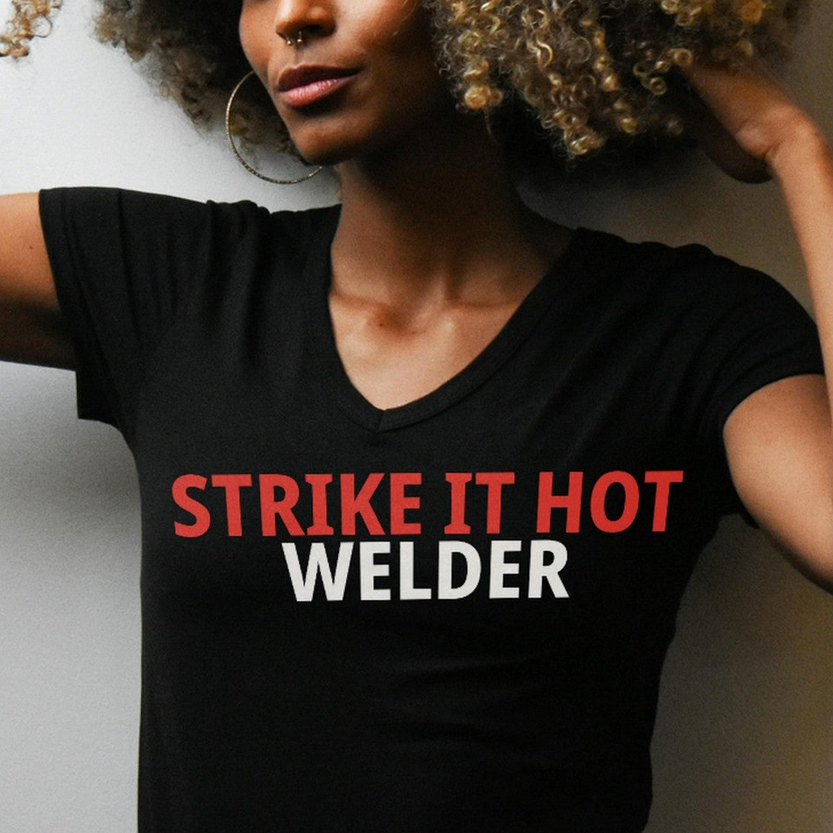 Strike It Hot Welder T-Shirt detail view