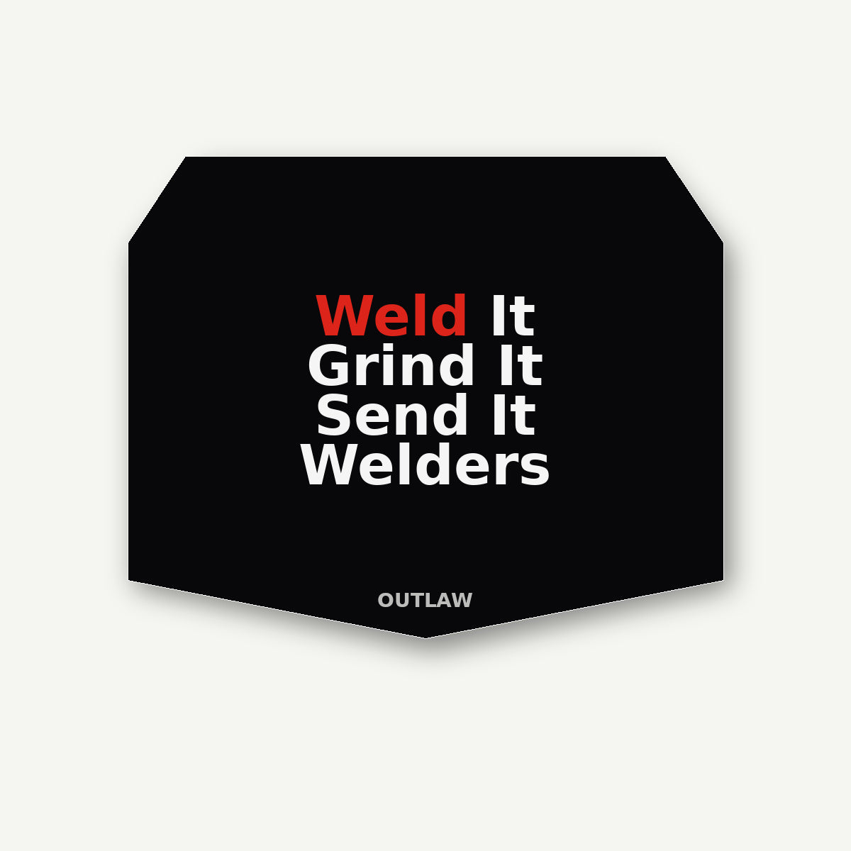 Best-selling Outlaw Sticker Co welder sticker